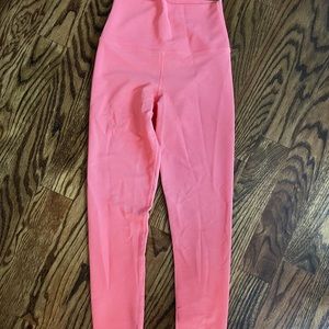 Beach Riot NWOT womens coral pink ribbed legging sz S